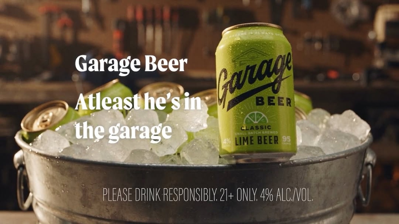 Garage Beer cans on ice from an unofficial spec ad